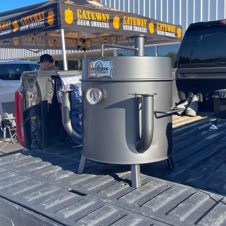 Gateway Drum Smoker Go in Back of Truck