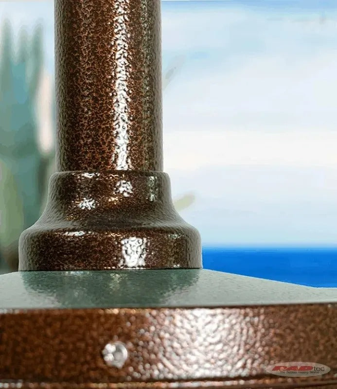 RADtec Real Flame Propane Patio Heater Antique Bronze base