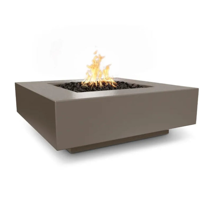 The Outdoor Plus Cabo Square Fire Pit GFRC chocolate