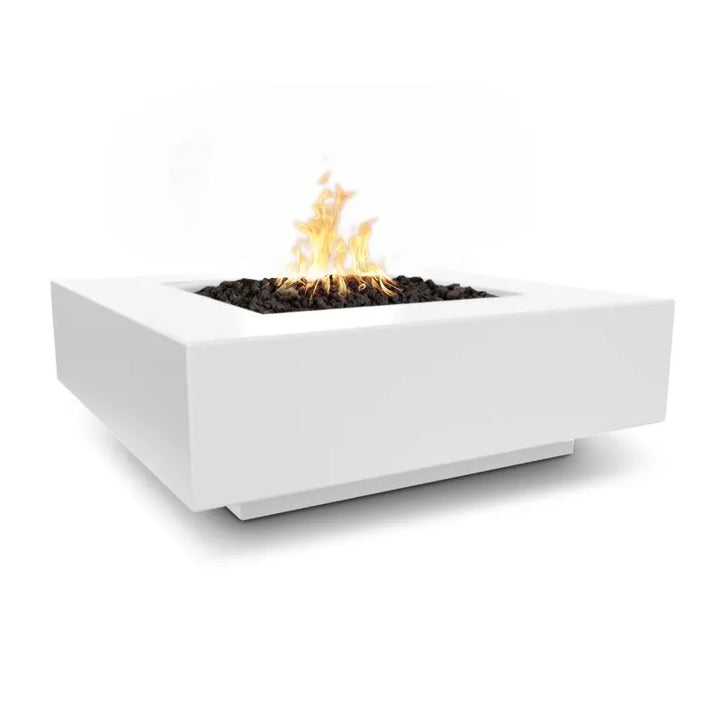 The Outdoor Plus Cabo Square Fire Pit GFRC limestone