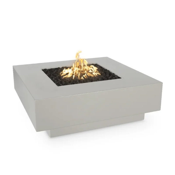 The Outdoor Plus Cabo Square Fire Pit Powder Coated Pewter