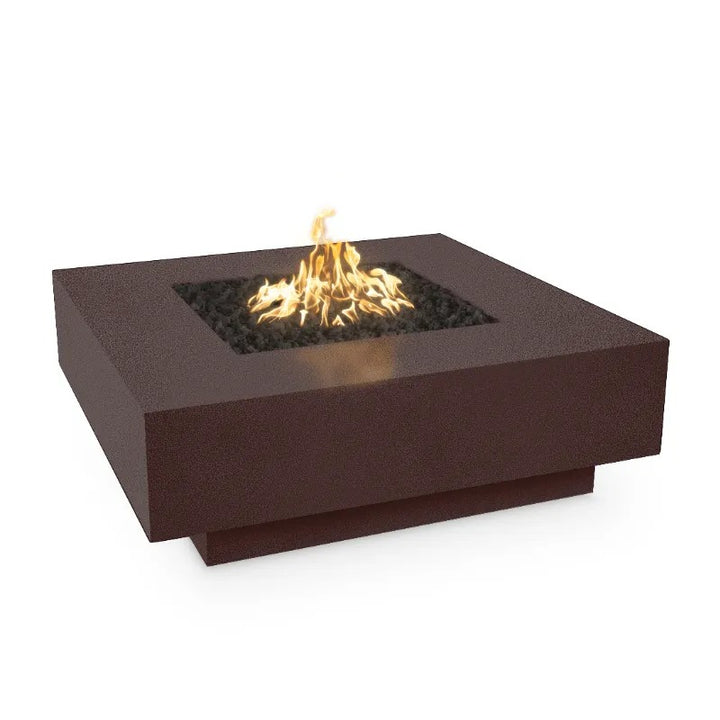 The Outdoor Plus Cabo Square Fire Pit copper vein powder coated