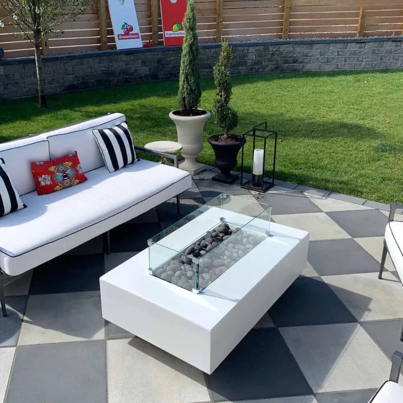 The Outdoor Plus Del Mar 48 inch Limestone patio furniture