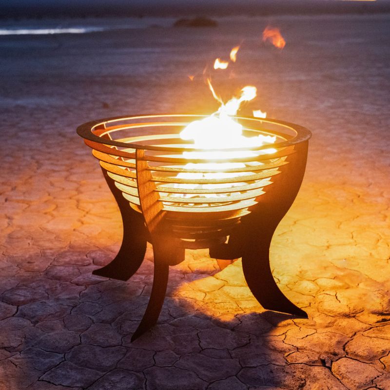 The Outdoor Plus Fire Sculpture The Saturn