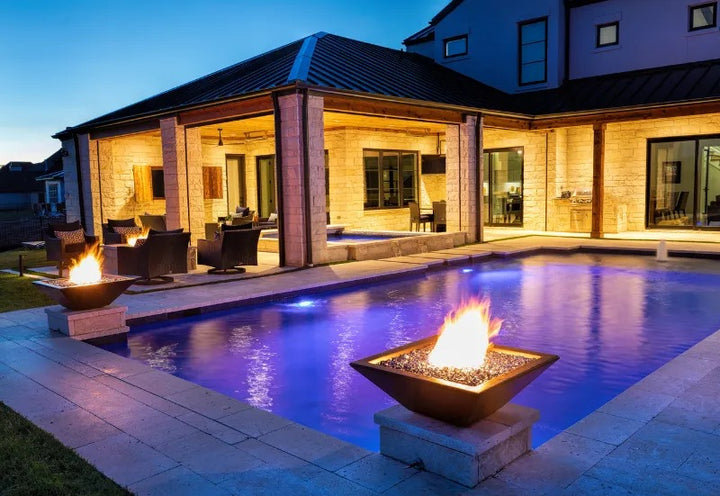 The Outdoor Plus Maya Fire Bowl GFRC Chestnut 002