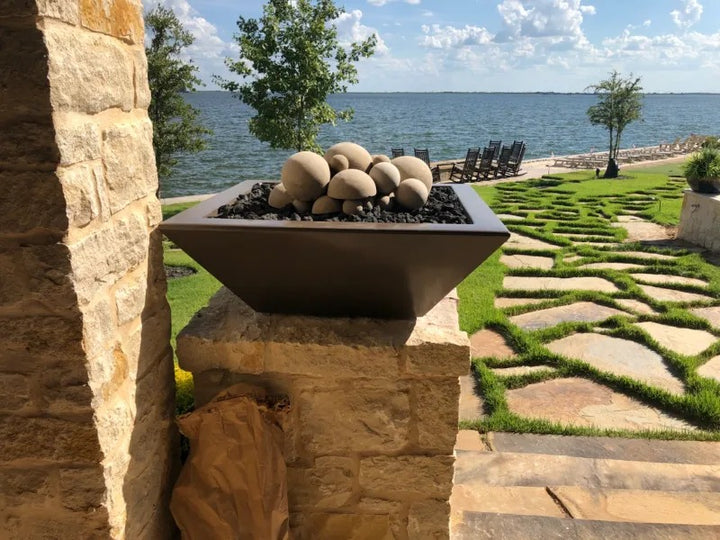The Outdoor Plus Maya Fire Bowl GFRC Chocolate 001