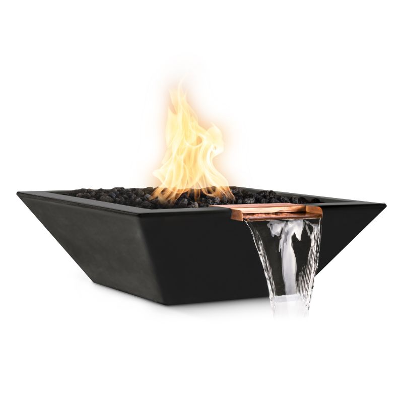 The Outdoor Plus Maya fire and water bowl ash wide spill