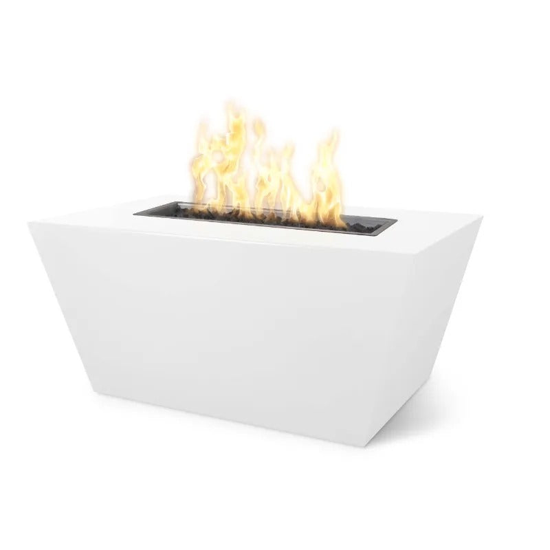 The Outdoor Plus Mesa fire pit white powder coat