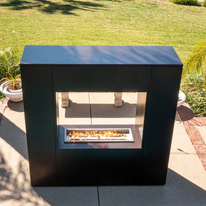 The Outdoor Plus Williams Fireplace copper vein top view