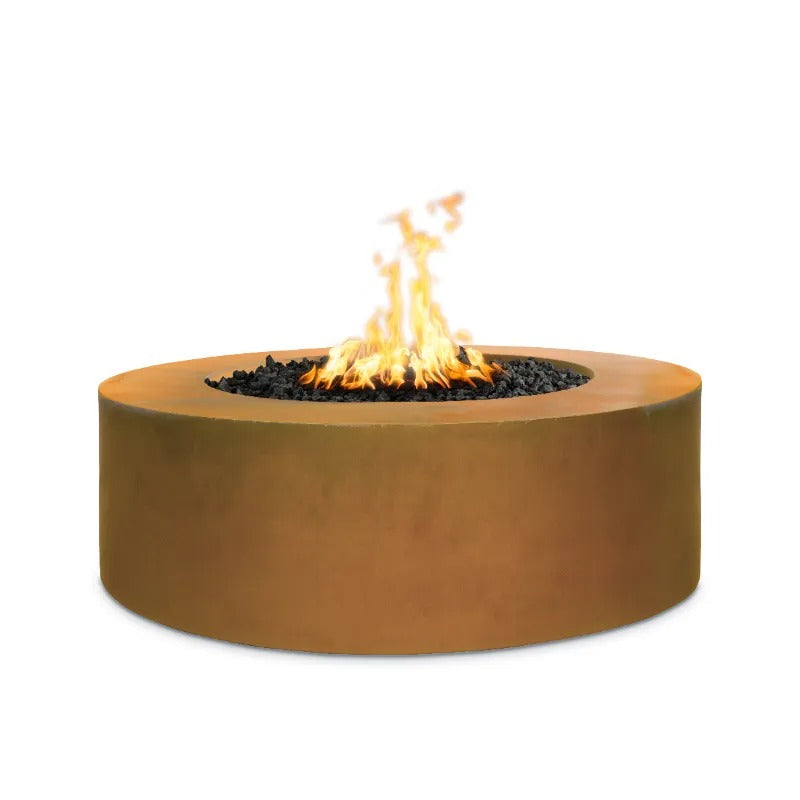 Unity fire pit corten steel light