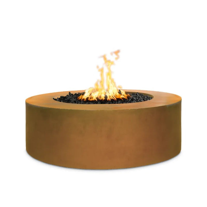 Unity fire pit corten steel light