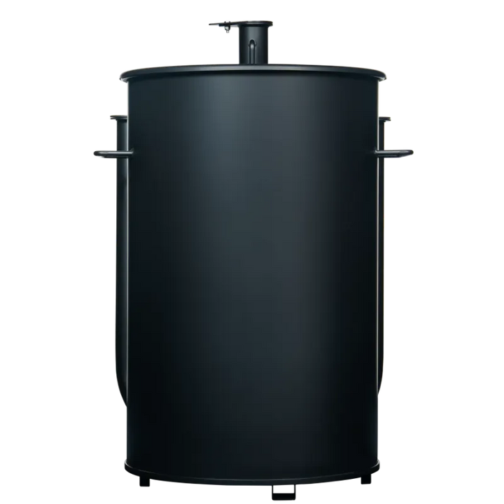 30 Gallon Gateway Drum Smoker Matte Black Back