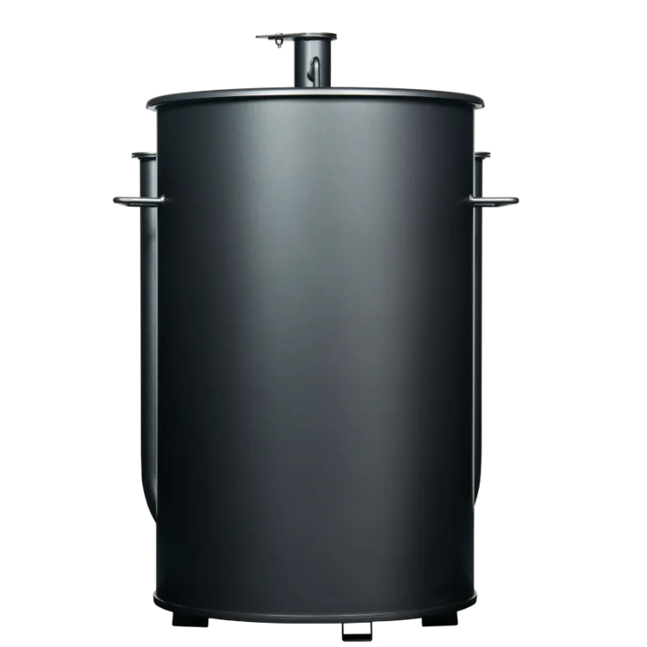 30 Gallon Gateway Drum Smoker Matte Charcoal Back