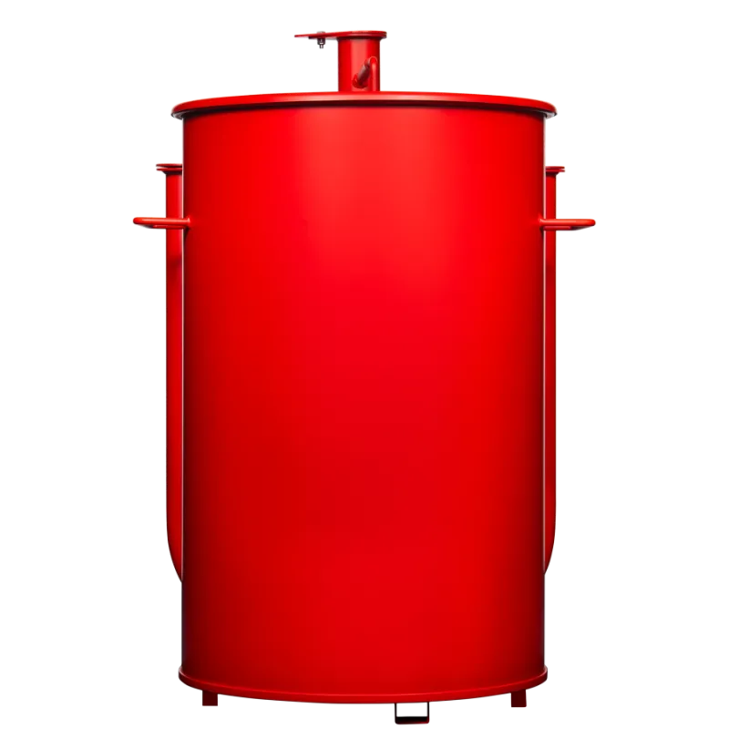 30 Gallon Gateway Drum Smoker Matte Red Back
