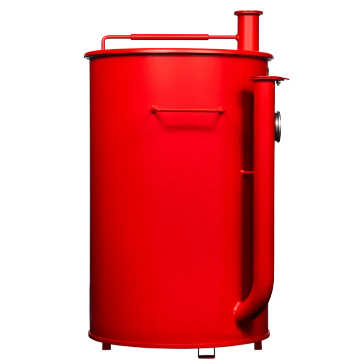 30 Gallon Gateway Drum Smoker Matte Red Right