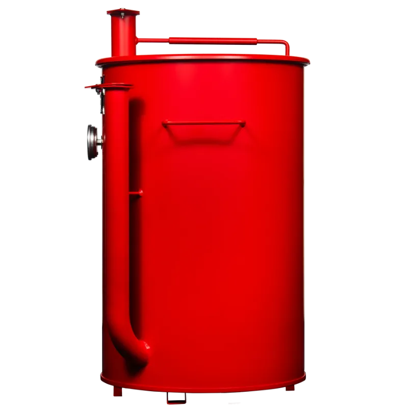 30 Gallon Gateway Drum Smoker Matte Red left