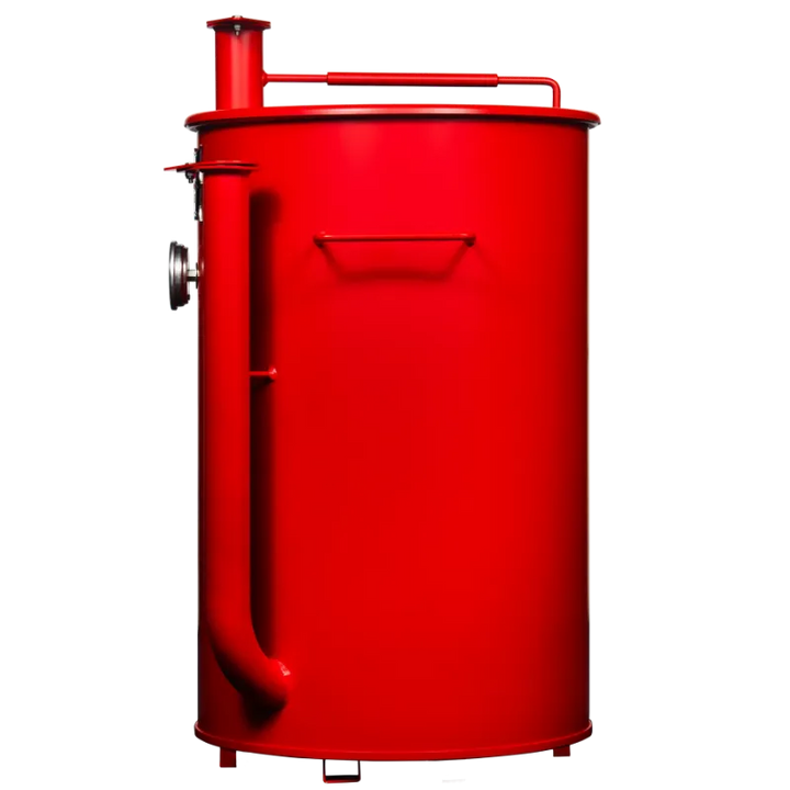 30 Gallon Gateway Drum Smoker Matte Red left