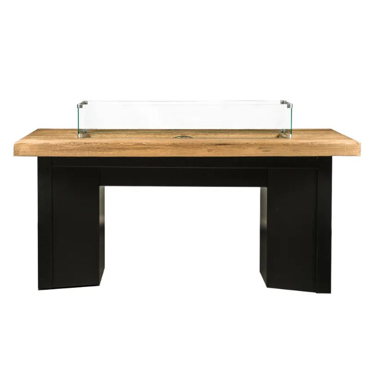 Alameda fire table woodgrain.