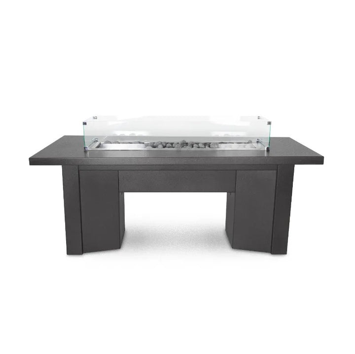 Alameda fire table powder coated black vein.