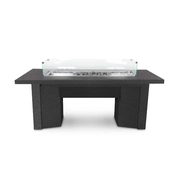 Alameda fire table powder coated silver vein.