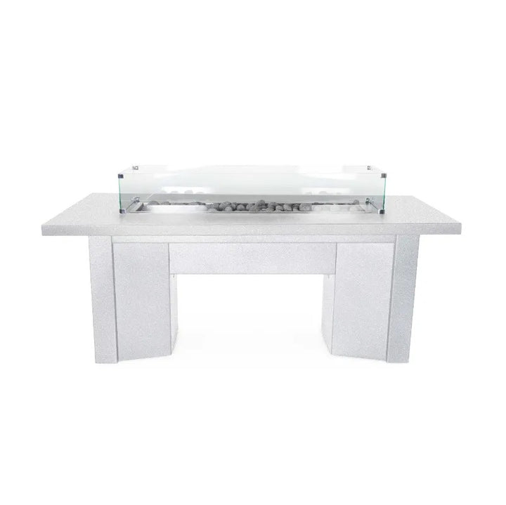 Alameda fire table powder coated white.