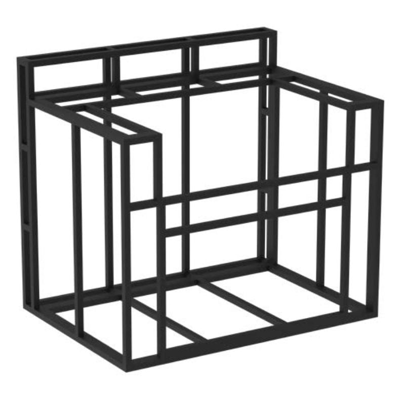 BBQ island frame with back splash 48 inch for grill
