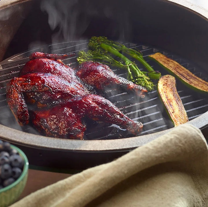 Big Green Egg Blueberry Chicken on Iro Grid