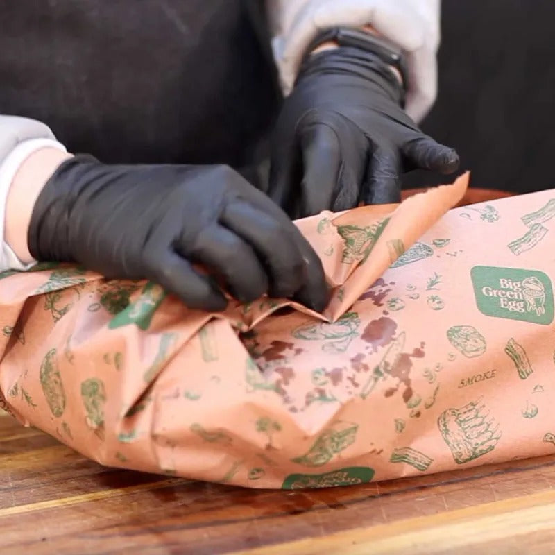 Big Green Egg Butcher Paper in use