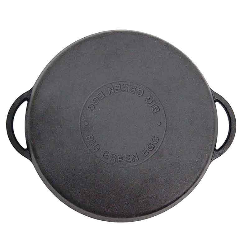 Big Green Egg cast iron skillet bottom