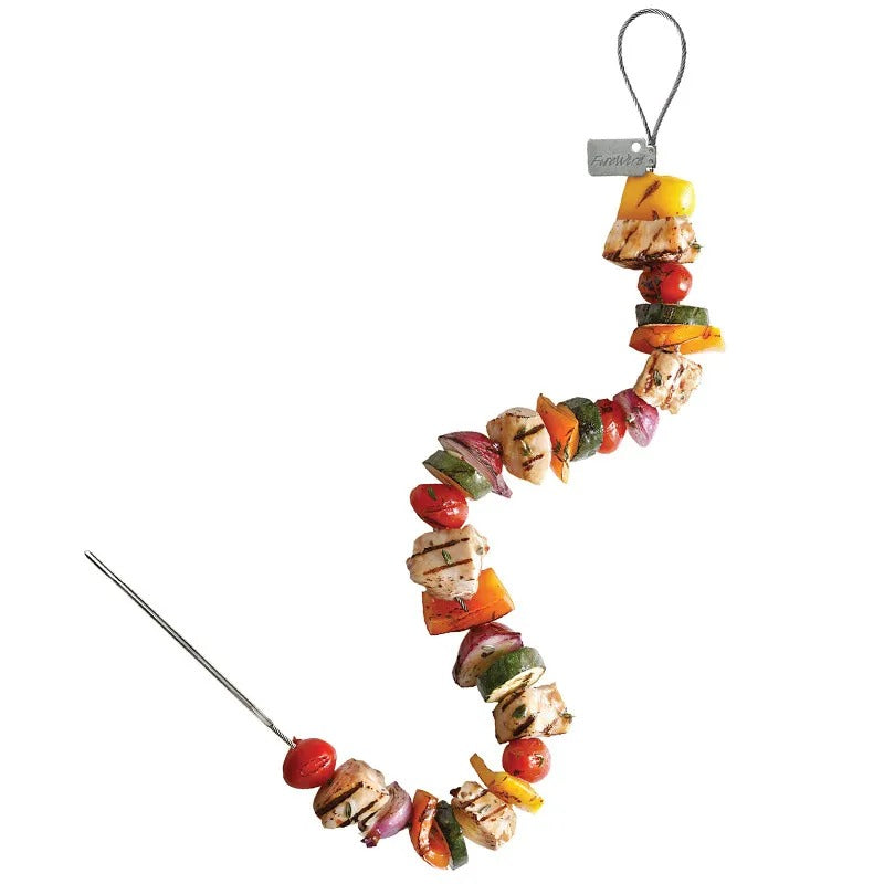 Big Green Egg fire wire skewers