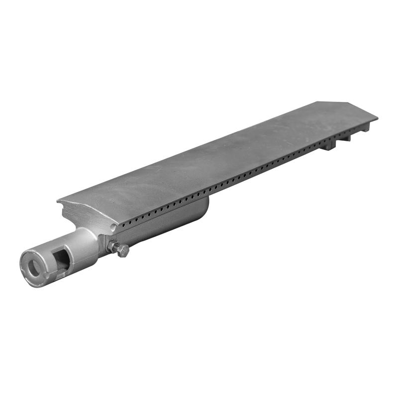 A close up of Videl Grills cast stainless steel burners found in their BBQs.