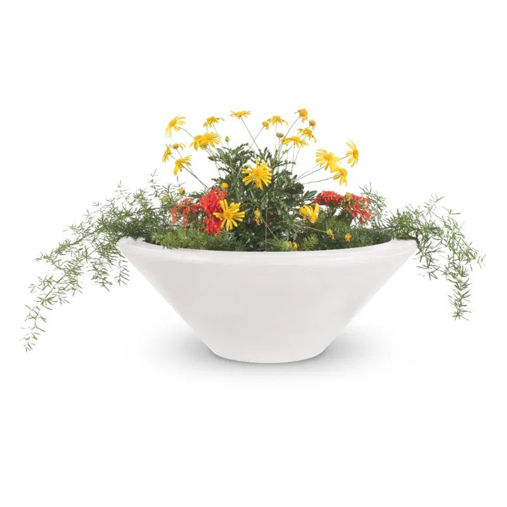 A Cazo limestone finished planter bowl by The Outdoor Plus