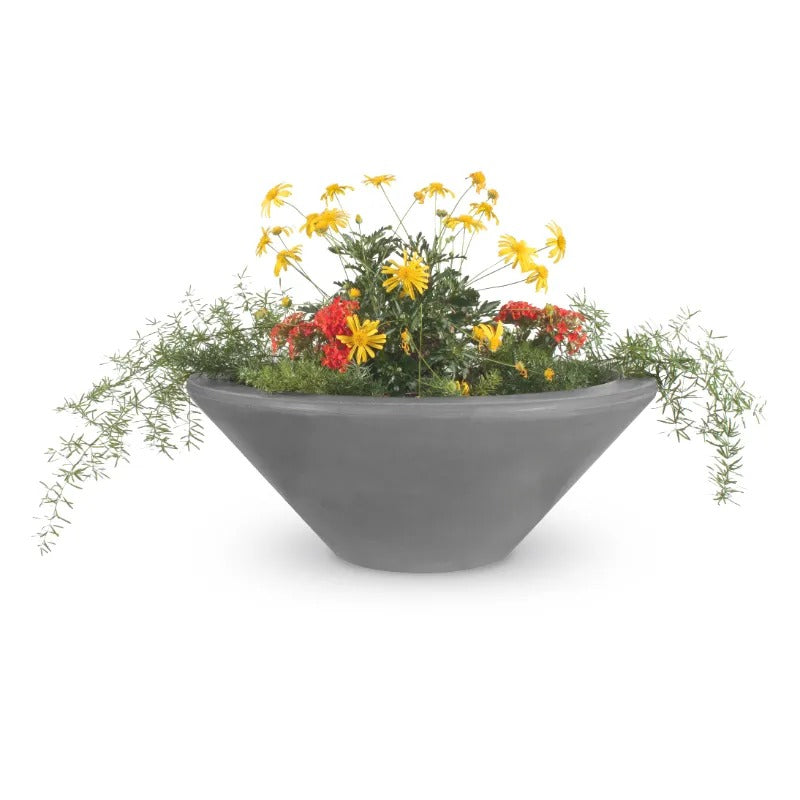 Cazo planter bowl natural gray