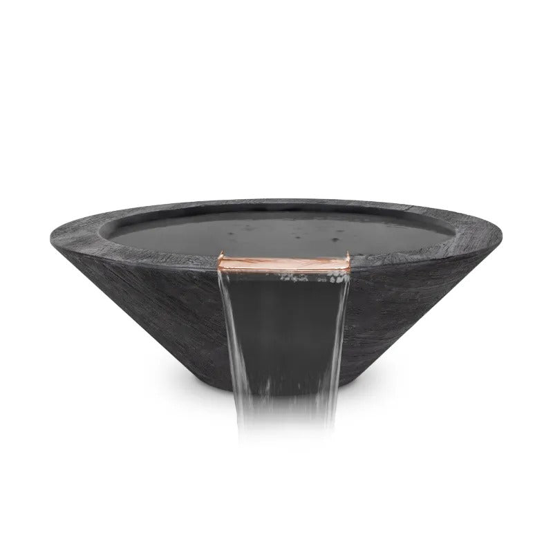 Cazo Water Bowl - GFRC Wood Grain