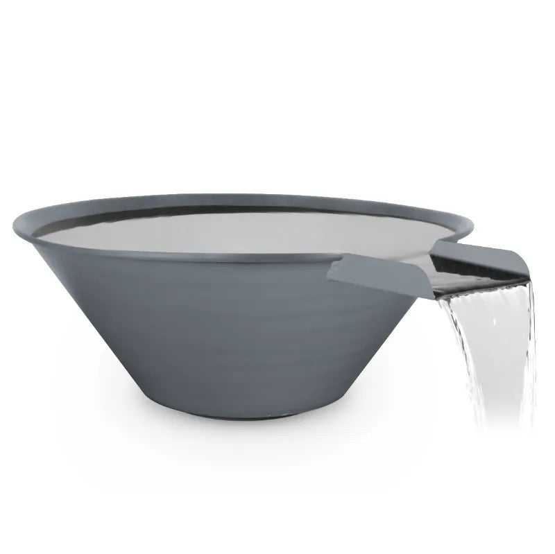 Cazo water bowl gray powder coated