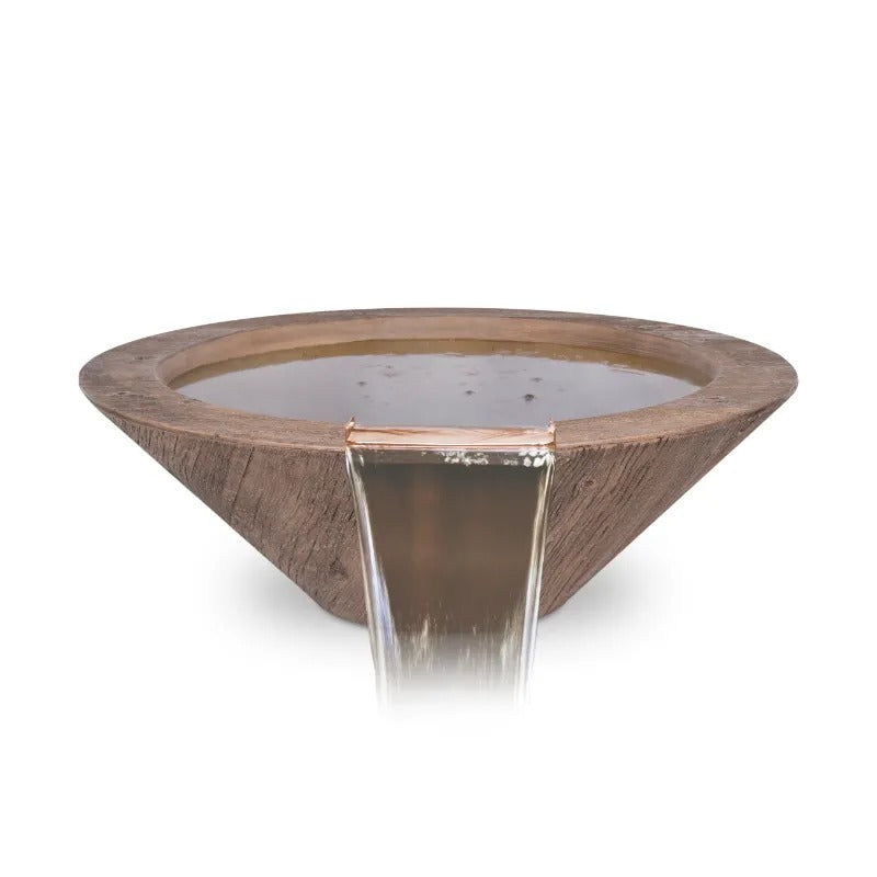 Cazo water bowl oak wood grain