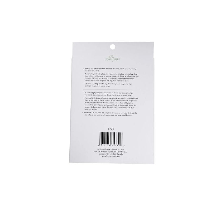 Fox Run Turkey Brining Bag rear