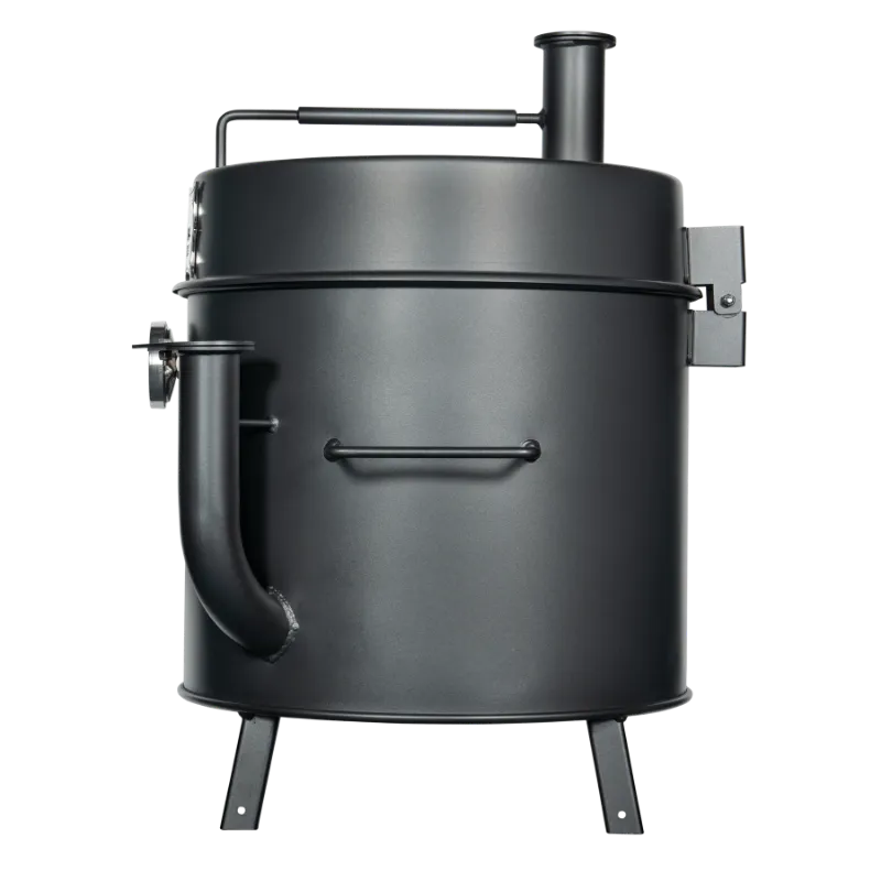 Gateway Smoker Go2 Mini Drum Charcoal Left