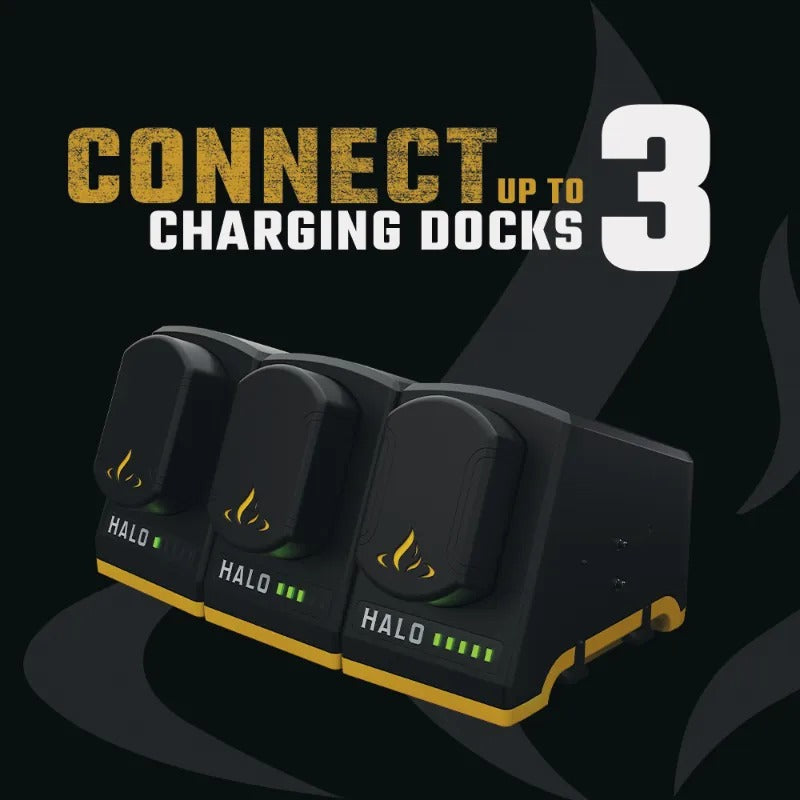 Halo 3 Linked Battery Charging Dock with Rechargeable Battery