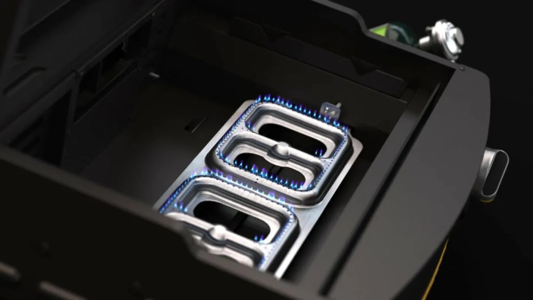 Halo Elite1B Outdoor Griddle signature burner system