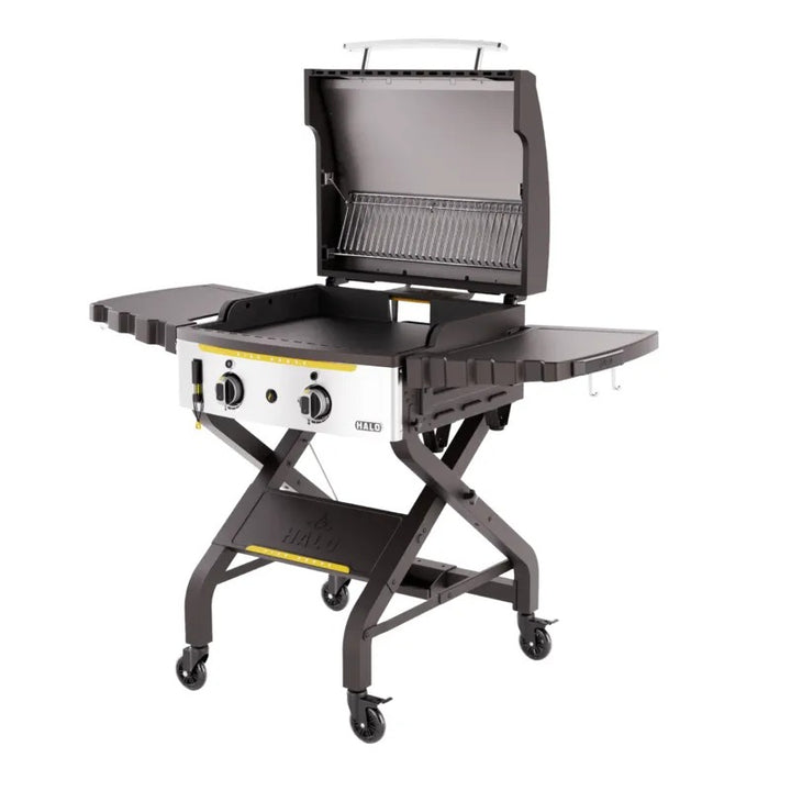 Halo Elite2B Outdoor Griddle open lid