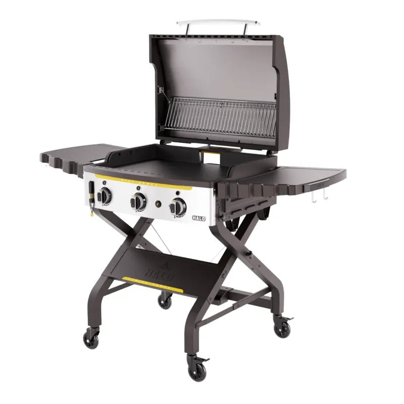 Halo Elite3B Outdoor Griddle open lid