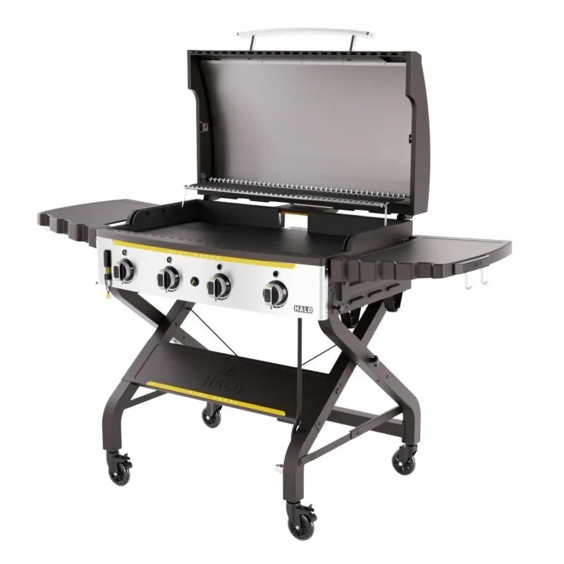 Halo Elite4B Outdoor Griddle open lid