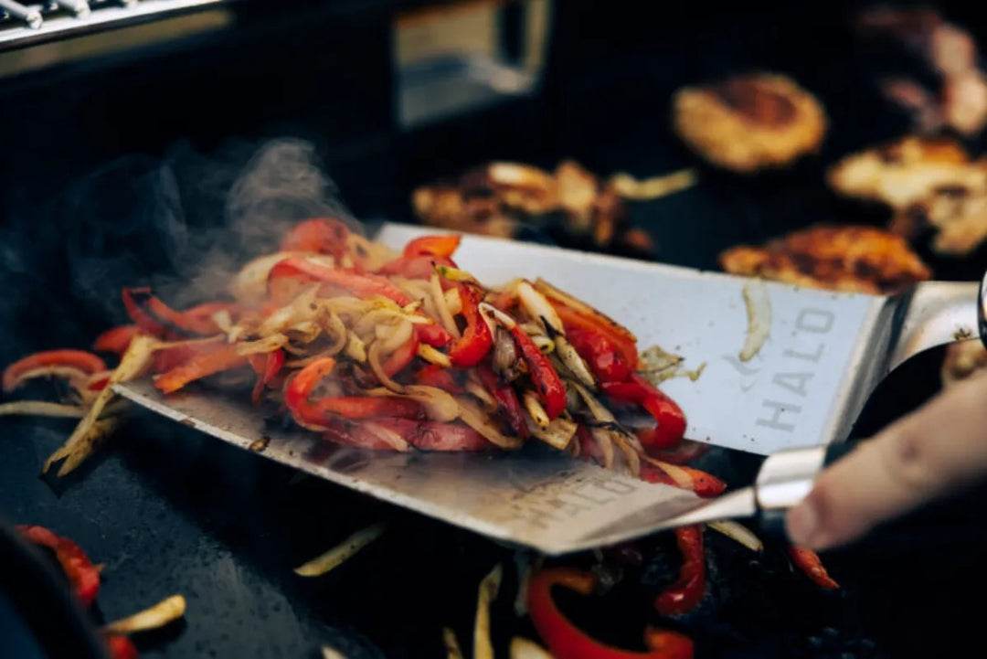 Halo Elite Griddle Kit stir-fried veggies