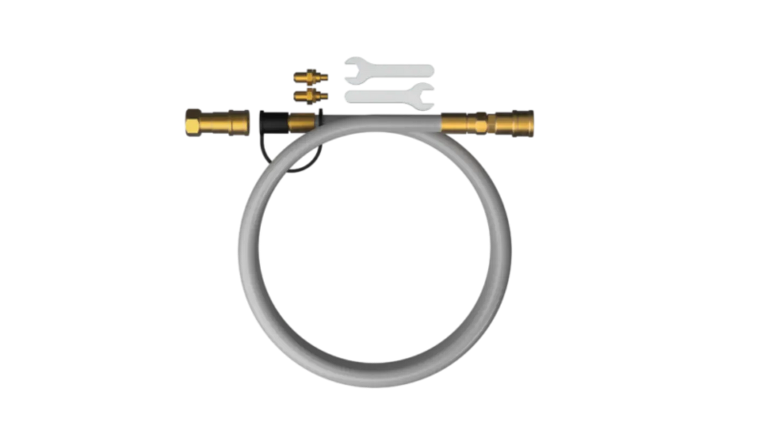 Halo Natural Gas Conversion hose assembly top view