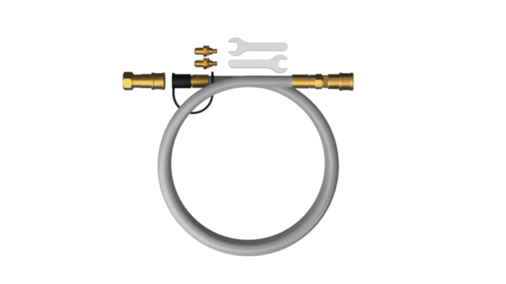 Halo Natural Gas Conversion hose assembly top view