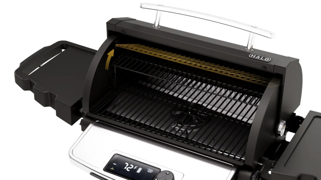 Halo Prime 1100 Pellet Grill Warming Rack Highlight