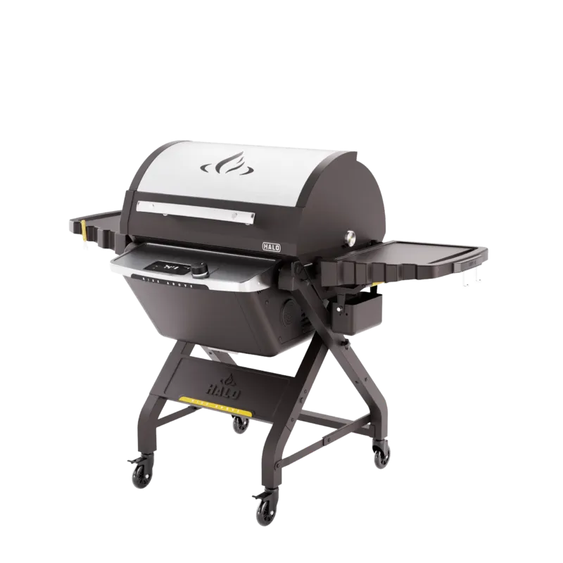 Halo Prime 1100 Pellet Grill closed lid