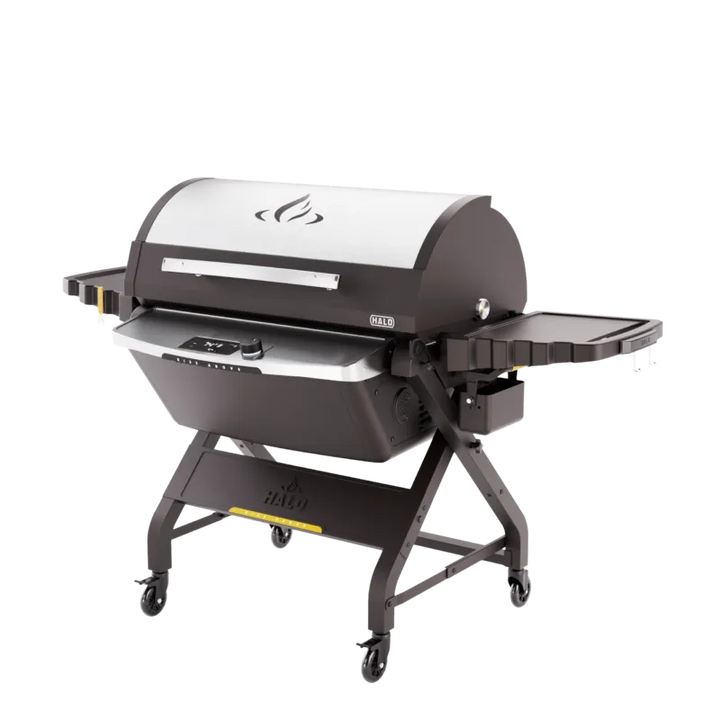 Halo Prime 1500 Pellet Grill closed lid