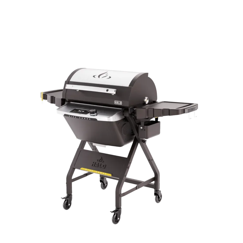 Halo Prime 550 Pellet Grill closed lid